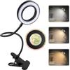 MXTIMWAN 5X Lente lngrandimento con Luce, Lente Ingrandimento da Tavolo per Lettura, Lampada con Lente d'Ingrandimento, 3 Modalità Colore, 10 di Luminosità