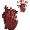 Molyorch Vaso Anatomico del Cuore, Vaso Forma Cuore Creativo, per Decorazione Floreale, Regali la Confessione （rosso）