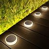 Lacasa Luci Solari Giardino, 4 Pezzi 30LM LED Lampada Solare da Esterno IP68 Impermeabile Luci per Sentieri Auto On/Off Luce Solare per Ponte Passo Vialetto Scale, Bianco Naturale 4000K Rotondi