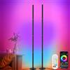 Aogled Lampada da terra RGB dimmerabile, 2 Pezzi,160 cm, con app e telecomando