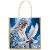 JISHSHAY Diamond Painting Borsa Santa Maria Diamante Pittura Borsa della spesa Madonna Ricamo Diamante Cabas Diamond Art Spiaggia Cabas Ricamo Cestino della spesa Puzzle Punto Croce Tote Bag 26 × 26,5