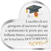 NAÏZAYA Idea Regalo Laurea Donna - Targa Cuore in Acrilico - Idee Regali Laurea Personalizzati