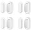Wekuw 4 pezzi Supporto Magnetico per Telecomando da Parete in Silicone (Bianco) | Autoadesivo Porta Telecomandi da Parete Senza Fori Portatelecomando, per Casa, Ufficio, Scuola Forniture