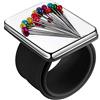BOBOZHONG BOBOZ Puntaspilli magnetici da Cucito da Polso,1PCS Puntaspilli da Cucito Magnetico, Cuscino con Perno Quadrato con Cinturino da Polso in Silicone Cinturino per Fermagli per DIY Cucito