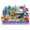 Quwsne Magnete da frigorifero Rotterdam Paesi Bassi magnete da frigorifero souvenir da viaggio in città regali turistici 3D classici monumenti artigianali fatti a mano decorazione della casa -1972