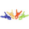Uonlytech 12 Pezzi Mollette Grandi in Plastica, Clip Antivento per Vestiti | Pinze per Asciugamano da Spiaggia, Clip Asciugamani, Teli Sotto Piscina, Balcone e Sedie da Colore Casuale Stile Casuale