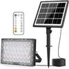 CLY Faretto LED Da Esterno Solare 30W 2600LM Faro LED Esterno 2700K-6500K | Con Pannello Solari Luce Solare Esterno 2 Modalità Dinamiche Timer 5000mAh Faretti Solari Impermeabile IP66 Per Giardino