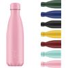 Chilly's Original Borraccia - Borraccia in Acciaio Inossidabile con Isolamento Sottovuoto, Riutilizzabile, per Bevande Calde e Fredde - A Prova di Perdite, Senza Condensa - Pastel - All Green, 750ml