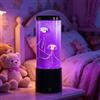 Weiongppy Lampada Medusa luminosa Acquario, 7 colori e 4 modalità Jellyfish lampada, luce notturna per bambini, camera da letto, luce d'atmosfera, decorazione rilassante silenziosa per bambini e