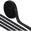 MAYJOYDIY Nastro nero per bottoni a pressione in poliestere, 8,2 m, 17 mm, per cucito, nastro a pressione in plastica, ricambio per accessori fai da te