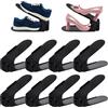 SUBTLETY Set di 3 scomparti regolabili per scarpe, 20 pezzi, regolabili in altezza, antiscivolo, a doppio strato, in polipropilene, organizzatore per scarpe, salvaspazio, set di fessure per scarpe