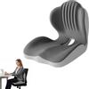 LOMUG Cuscino ortopedico con schienale, in memory foam, a forma di L, cuscino ergonomico per supporto lombare, per sciatica e coccige, per sedia da ufficio, auto, casa, ufficio