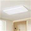 EASY EAGLE Plafoniera Led Soffitto Rettangolo 50x25CM, 60W Lampadario Cucina 4000K, 6800LM Lampada da Soffitto per Camera da Letto Soggiorno Ufficio Bagno