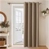 PONY DANCE Tenda Oscurante Termica da Interno per Camera da Letto | per Soggiorno, con Anelli, Porta, Privacy, Anti-UV, Blackout, per Finestre, Moderne, 1 Pezzo L 140 x A 200 CM, Moca
