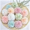 HoYuanFlo Fiori artificiali crisantemo palla fiori 12pcs bouquet colorato | Casa Ufficio Matrimonio Persone Importanti Glorioso Morale per il Caffè