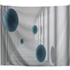 A.Monamour Arazzo da Parete Grande Bianco Corridoio Corridoio Palle Blu Arte Astratta Moderna Telo Arazzi Tappezzeria Decorazione da Parete per Soggiorno Camera da Letto Dormitorio 102x153cm