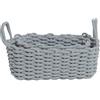Tyenaza Cesto di stoccaggio della Corda in Cotone, organizzatore di stoccaggio Desktop in Stile Nordico per Mutande per Snack Chiave Biancheria Intima (36x25x15cm/14.2x9.8x5.9in)