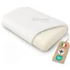 Dream Materassi DREAM Cuscino Memory Foam Cervicale Saponetta alto 12 cm - Cuscino per Dormire Traspirante Certificato Dispositivo Medico - Guanciale letto Made in Italy Federa Lavabile in Argento Antibatterico