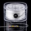 PH PandaHall 160m Filo Elastico per Braccialetti Filo Elastico per Gioielli, 0.3mm Corde per Braccialetti Elastici Cordino Elastico Piatto Bianco per Organizzare Braccialetti Collane Gioielli