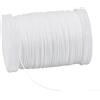 PH PandaHall 120m Filo Cerato Bianco 0.5mm Corda Cerata per Macramè | Fili di Poliestere Cerato Cordoncino di Cera per Creazione di Gioielli Braccialetti Collane Artigianato Fai Da Te