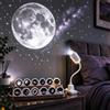 JIZZU Proiettore Stelle Soffitto 2 in 1 con 12 Slide HD, USB Plug and Play | Lampada Proiettore Galassia e Stelle, LED Orientabile a 360°, Proiettore Astronomico per Camera da Letto, Bambini e Adulti