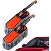 Generic Spolverino Esterno Carrozzeria Accessorio Pulizia Veicolo E Cruscotto | 2 Pezzi Spazzola Morbida Cruscotto Auto Strumenti Di Pulizia Lavabili Per Esterno Casa Cucina Computer Cruscotto E Parabrezz