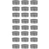 Yardwe 24 Pezzi Portacandele Argentato in Ferro per Candele Fai, Semplice | Contenitore per Candele, Accessorio per Ufficio e Bricolage, Stile Essenziale, Colore Argento