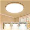slochi Plafoniera LED Soffitto, 3000K/4000K/6500K Impermeabile Lampada da Soffitto, 18W 1800LM Plafoniera Bagno per camera da letto, Cucina, Soggiorno, Balcone, Ø22cm,1 Pezzi