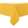 BALCONY & FALCON Tovaglia in giallo 140 x 180 cm, idrorepellente, con effetto lino | Rettangolare, senza stiratura, lavabile, ristorante, cucina, tavolo, festa, esterno, Natale, Capodanno, caffè, giardino