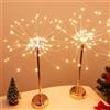 Generic Luci da tavolo Nido e Fiori, Fuochi d'artificio Firefly Luci LED con Telecomando, Mini Tavolo Starburst, Batteria e USB, per Decorazioni Festive per Interni per Feste 2pcs