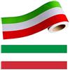 StickersLAb - Fascia banda adesiva Tricolore bandiera Italia a strisce in 5 misure (5cm, Lunghezza - 1 metro)