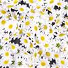 JZK 100 Margherita gerbera bianca finta fiorellini finti bomboniere coriandoli decorazione tavola matrimonio cerimonia Natale fiore artificiale corolla fiore stoffa