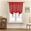 SIMPVALE Tenda a Pacchetto Rosso 80x120cm 1 Pezzo - Tenda Romana | Tende per Interni Leggere ed Eleganti, Tende Semitrasparenti con Protezione della Privacy per Camera da Letto e Salotto