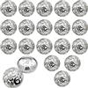 Fyrdm 20 Pezzi Argento Bottone dei Vestiti, 20mm Bottoni Argentati per Giacche | Bottoni in Metallo Color Argento, per Blazer, Cappotti, Giacche, Camicie