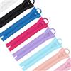 Glarks Set di 8 cerniere in plastica super grandi, da 25 cm, 8 colori, resistenti, con cursore, cerniera gigante separabile, per fai da te, cucito, sartoria, artigianato, borse, tende