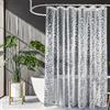 KHDULQ Tenda Doccia 120 x 200 cm 3D Trasparente Impermeabile Tenda Vasca | Tenda da doccia impermeabile Con 12 Ganci in Plastica Antibatterica Lavabile per Dormitorio,Famiglia,Hotel