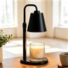 Hausdemo Lampada scalda candela con timer, dimmerabile, regolabile, in altezza, in metallo, paralume conico per candele profumate, scrivania, notte, decorazione estetica, regalo per il riscaldamento