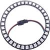 TOPXCDZ WS2812B 8/16/24/35/45/60/241 LED Pixel Ring Addressable Led Module WS2812 IC RGB Full Color Round Led Circle DC5V (35 LED, Black)