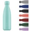 Chilly's Original Borraccia - Borraccia in Acciaio Inossidabile con Isolamento Sottovuoto, Riutilizzabile, per Bevande Calde e Fredde - A Prova di Perdite, Senza Condensa - Pastel - All Green, 500ml