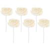 USHOBE Fiore Artificiale per Diffusore 6 Pezzi in Carta di Riso | Stoppino in Cotone, Texture Naturale, per Essenze e Ambienti Domestici