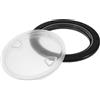 Black ABS Marine Hatch Cover Durable Non Slip Round Seal for Boat and Yacht