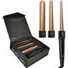 MELCAP Ferro arricciacapelli 3 in 1 wave gold