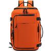 Treer Borse da Cabina Per Ryanair, 40x30x20 Zaino per Ryanair Bagaglio a Mano Zaini Borsa, Idrorepellente Zaino da Viaggio Donna Uomo Cabina Travel Viaggio Casual Daypack per Pc Portatile (Arancione)