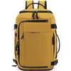 Treer Borse da Cabina Per Ryanair, 40x30x20 Zaino per Ryanair Bagaglio a Mano Zaini Borsa, Idrorepellente Zaino da Viaggio Donna Uomo Cabina Travel Viaggio Casual Daypack per Pc Portatile (Giallo)