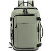 Treer Borse da Cabina Per Ryanair, 40x30x20 Zaino per Ryanair Bagaglio a Mano Zaini Borsa, Idrorepellente Zaino da Viaggio Donna Uomo Cabina Travel Viaggio Casual Daypack per Pc Portatile (Verde)