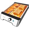 Cecotec Tostapane Pane Orizzontale Tostapane Piatto 3 Resistenze Niceslice Inox. 1000W, Tutti I Tipi Di Pane E Panini, Resistenze Al Quarzo, Finitura In Acciaio Inox, 6 Fasi Di Tostatura