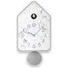 Guzzini QQ-UP Orologio da Parete con Cucù e Pendolo, Effetto marmo | Sensore fotosensibile, cucù silenziabile ON/OFF, pendolo removibile, uso a parete o in appoggio, uccellino animato.
