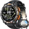 NONGAMX Orologio Smartwatch Uomo GPS Sport: 1.56" Orologi Intelligente con Mappe Offline Chiamate Bluetooth 107 Modalità Sportivo GPT Monitor Salute Dotato di Batteria da 1200 mAh Compatibile con Android iOS