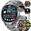 LIGE Smartwatch Uomo,1000mAh,1.7" Smart Watch Militare con Chiamata/Torcia LED,110+ Modalità Sportive,IP68 Impermeabile,Frequenza Cardiaca,Android iOS,3 Braccialetti+2 Caricabatterie,EF24-C