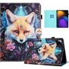 Auslbin Colorata PU Cover Xiaomi Pad 7/7 Pro 11.2 Pollici, Colorata e in Movimento, Bellissimo Motivo, Custodia per Tablet Flip Xiaomi Pad 7/7 Pro con Supporto, Volpe
